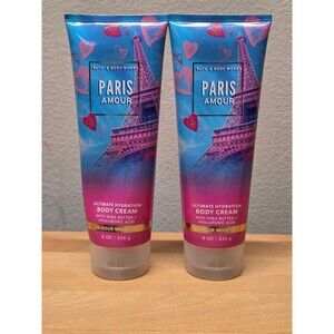 Bath & Body Works Paris Amour Ultimate Hydration Body Cream 8 oz - Lot of 2